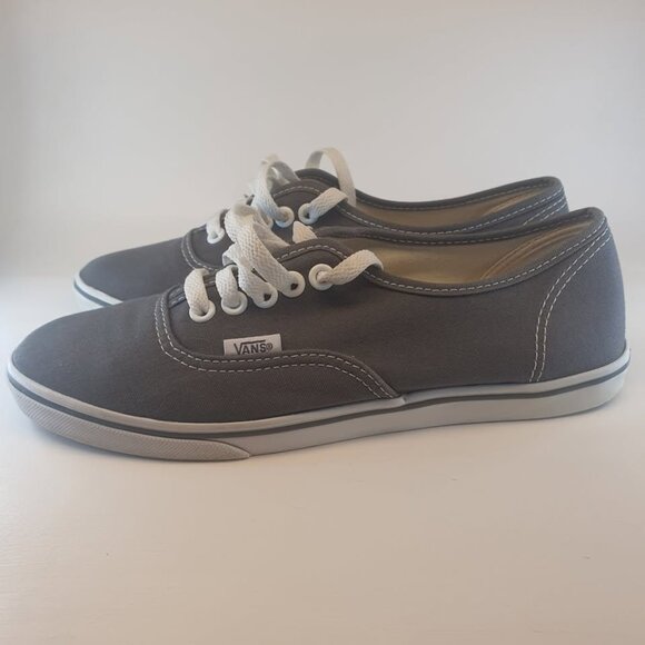 Vans Classic Laceup Low Top Shoes Gray Size Mens 6 Womens 7.5 - Picture 3 of 7